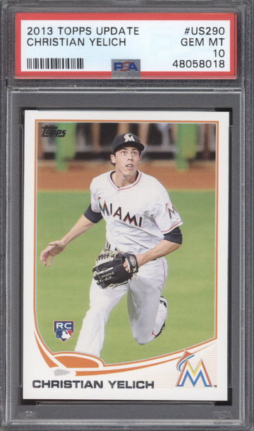 2013 Topps Update US290 Christian Yelich RC Rookie PSA 10