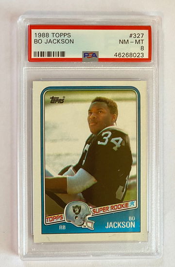 BO JACKSON 1988 Topps RC PSA 8