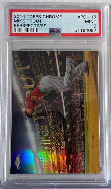 2016 Topps Chrome Mike Trout Perspectives PSA 9