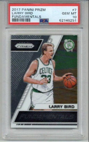 2017 PANINI PRIZM FUNDAMENTALS #7 LARRY BIRD BOSTON CELTICS PSA 10