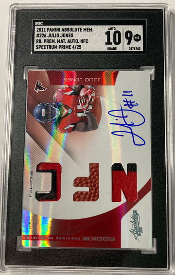2011 Panini Absolute Memorabilia Julio Jones Rpa sgc 9 