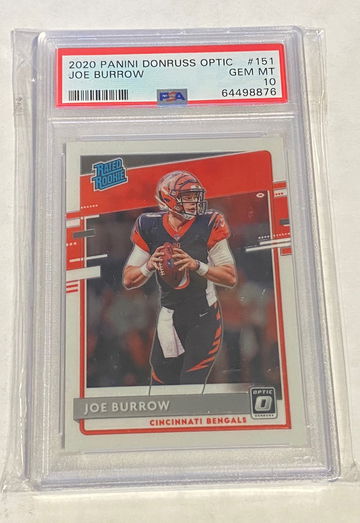 2020 Joe burrow optic rookie psa 10