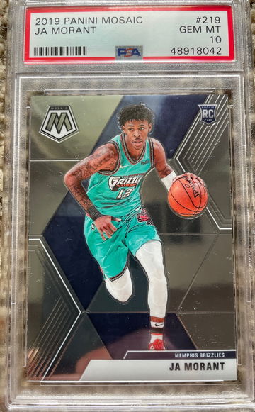Ja Morant Panini Mosaic RC PSA 10