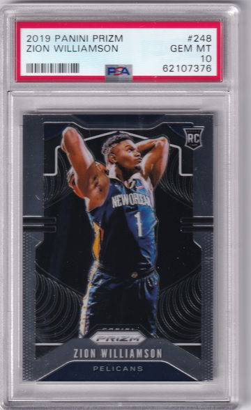2019-20 prizm Zion williamson  rookie psa 10 