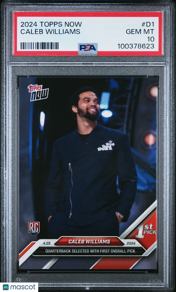 2024 Topps Now Caleb Williams #D1 PSA 10