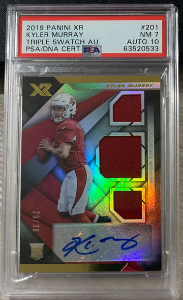 2019 Panini XR Triple Patch AUTO 25/30 Kyler Murray
