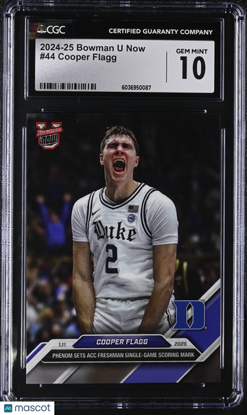 2024-25 Bowman U Now Cooper Flagg #44 CGC 10