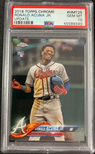 2018 Topps Chrome Ronald Acuna Jr PSA 10