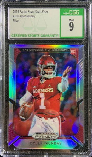 Kyler Murray 2019 Panini Prizm Draft Picks SILVER PRIZM Rookie RC PSA 9 MINT