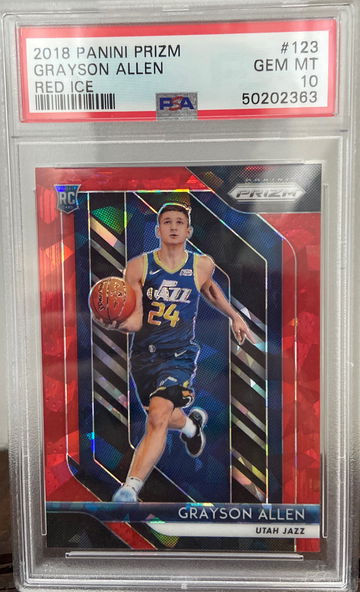 2018 Grayson Allen Prizm Red Ice PSA 10