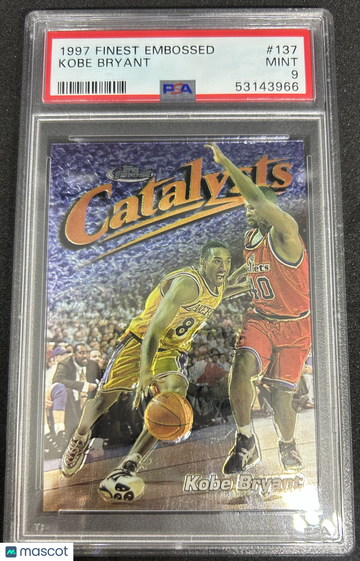 1997 Finest Embossed Kobe Bryant #137 PSA 9