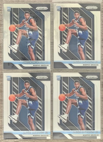 2018-19 Jaren Jackson Jr. Prizm Rookie Card Lot (4)