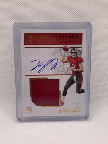 2021 Encased KYLE TRASK SSP Rookie Cap Patch On Card RC Auto /50