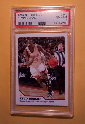 Kevin Durant Rookie 2004 Sports illustrated Si Kids #147 PSA 8