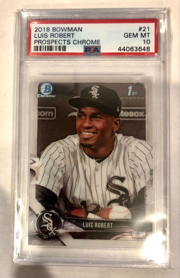2018 Luis Robert 1st Bowman Prospects Chrome PSA 10