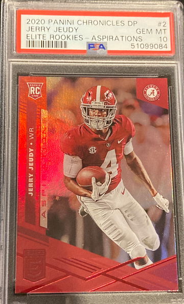 2020 Chronicles Draft Picks Jerry Jeudy Elite Rookies Aspirations PSA 10