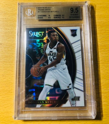 Select White RC Donovan Mitchell 9.5 Rare