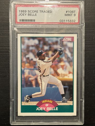 Joey Belle 1989 Score Traded #106T PSA 9
