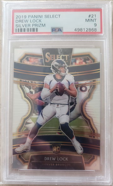 Drew Lock 2019 Select Silver #21 PSA 9