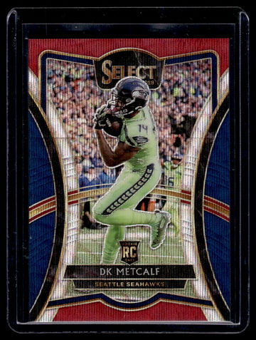 2019 Panini Select Tri-Color Prizm DK Metcalf #182 RC Premier Level /199
