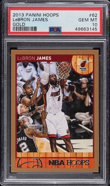 2013 HOOPS GOLD LEBRON JAMES #62 PSA 10 (Pop: 24)