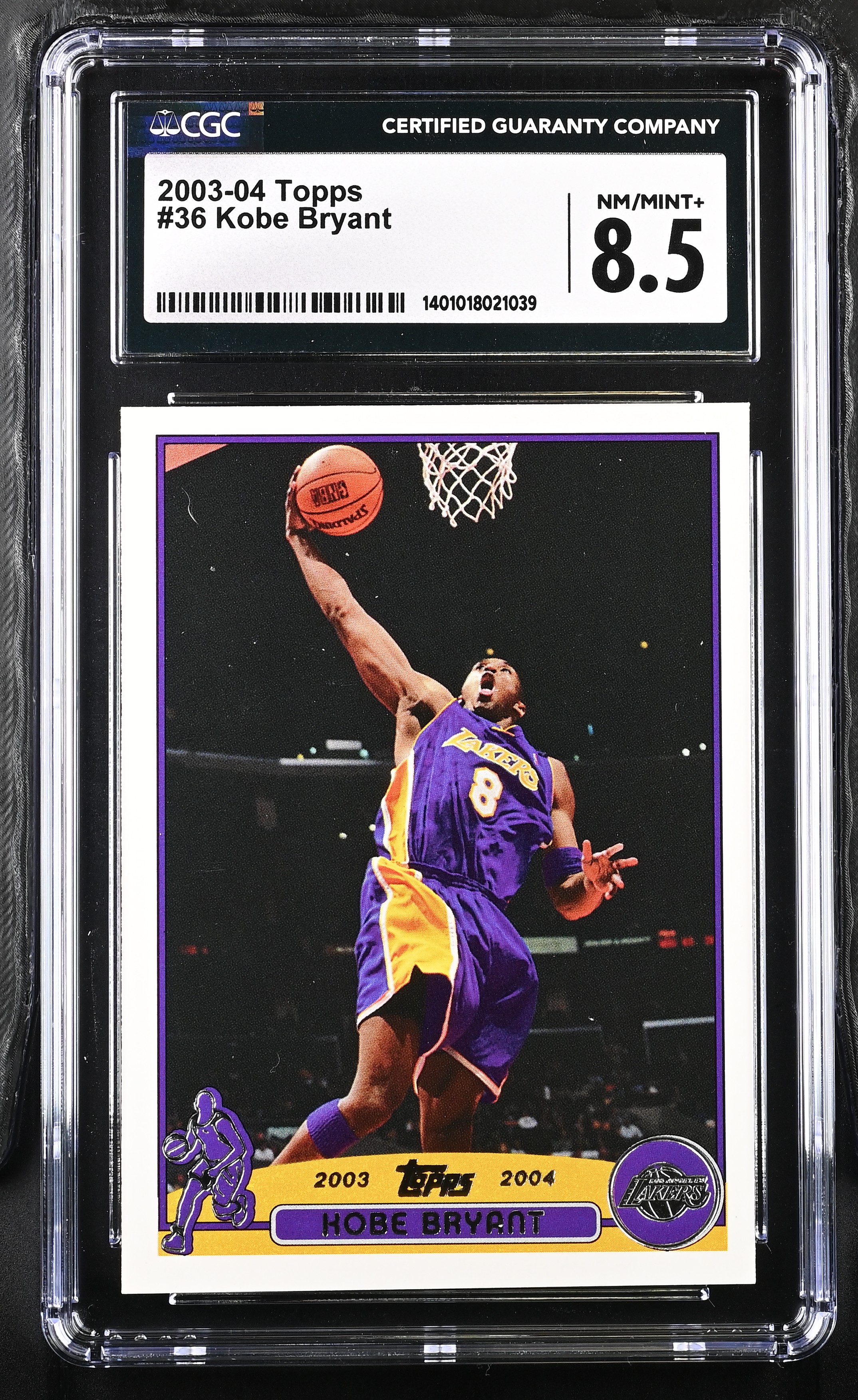 2003 Topps Kobe Bryant #36 CGC 8.5