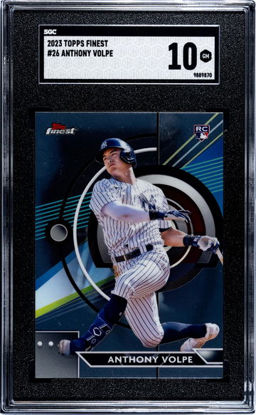 2023 Topps Finest #26 Anthony Volpe SGC 10