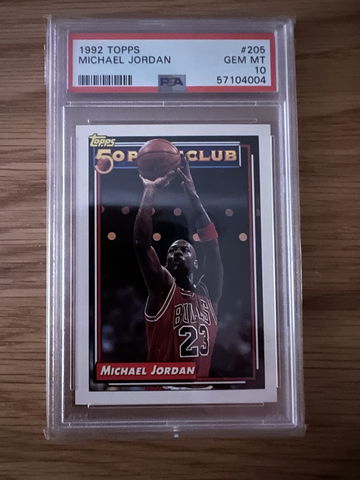 1992 Topps Michael Jordan #205 PSA 10