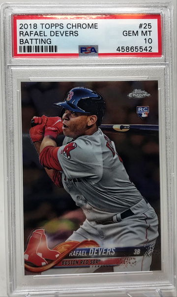 2018 Topps Chrome Rafael Devers #25 PSA 10