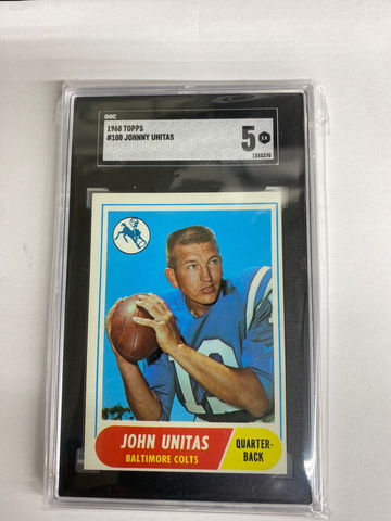 1968 Topps # 100 Johnny Unitas 