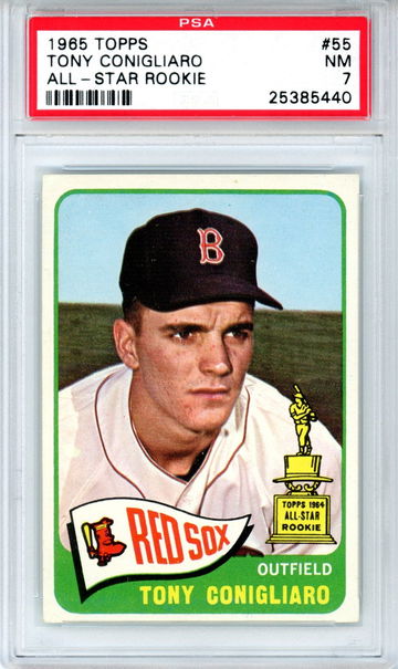 1965 Topps Tony Conigliaro All-Star Rookie PSA 7 NM