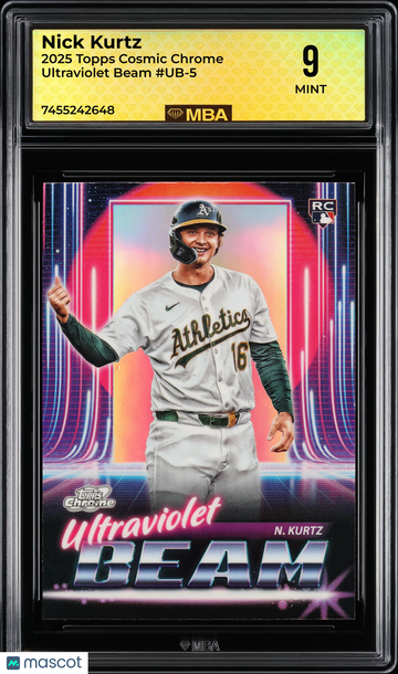 2025 Topps Cosmic Chrome Ultraviolet Beam Nick Kurtz #UB-5 MBA 9