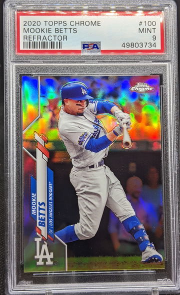 2020 Topps Chrome Mookie Betts Refractor #100 PSA 9