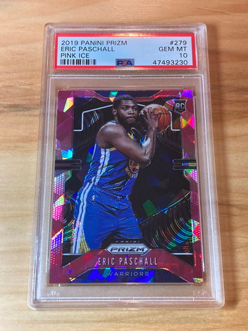 2019 Panini Prizm Eric Paschall Pink Ice ROOKIE PSA 10