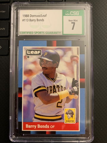 1988 Leaf (Canadian) Barry Bonds CSG 7 NM