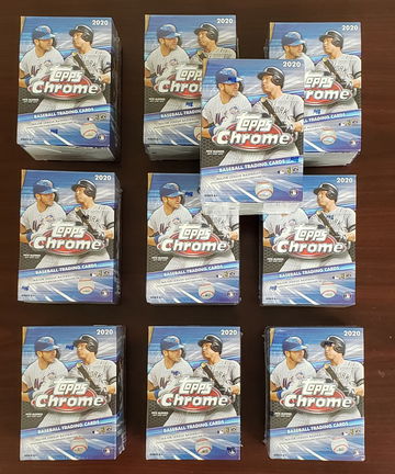 2020 topps chrome blaster box sealed - lot of 10