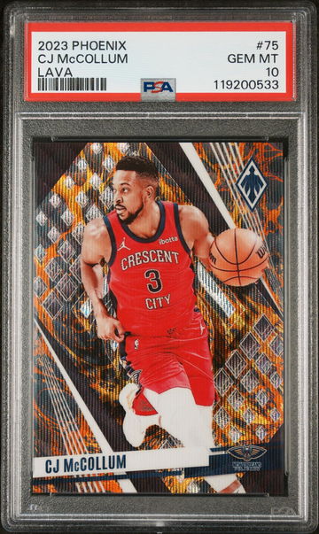 2023 Phoenix #75 CJ McCollum Lava /75 PSA 10
