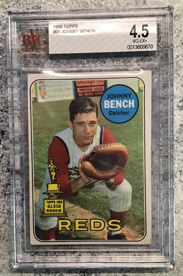 1969 Topps #95 Johnny Bench VG-EX