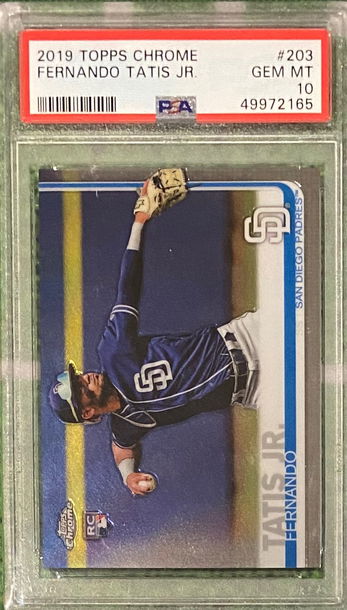 Fernando Tatis Jr 2019 Topps Chrome Rookie PSA 10