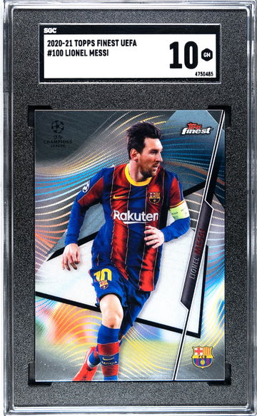 2020 Topps Finest Lionel Messi SGC 10