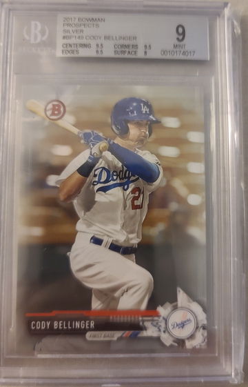 Cody Bellinger 2017 Bowman Prospects Silver #BP149 BGS 9
