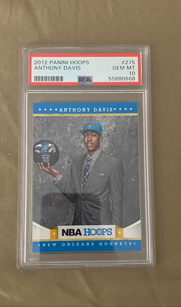 2012 PANINI HOOPS ANTHONY DAVIS ROOKIE PSA 10