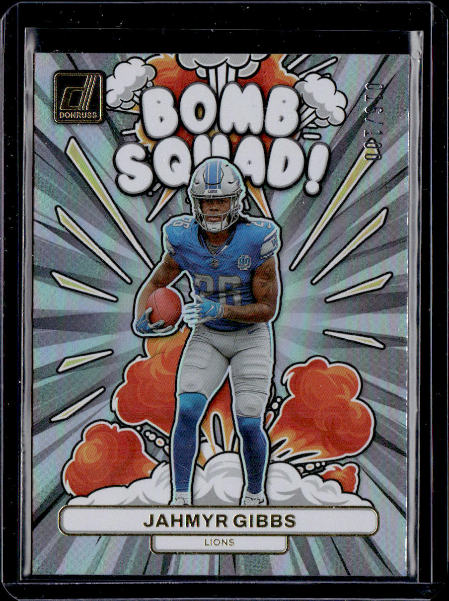 2023 Donruss Jahmyr Gibbs Holo /100 #BS-26 SN