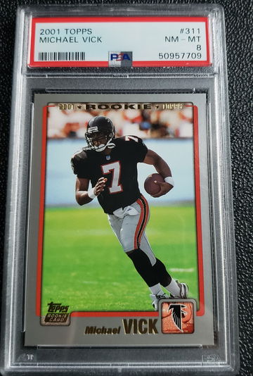 2001 Topps Michael Vick PSA 8 311