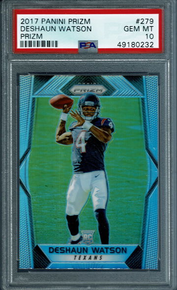 2017 Panini Prizm Deshaun Watson Rookie PSA 10