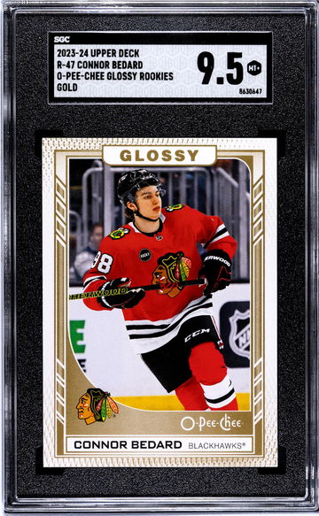 2023 O-Pee-Chee #R-47 Connor Bedard Glossy Rookies SGC 9.5