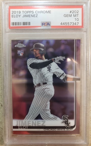 2019 Topps Chrome Eloy Jimenez PSA 10