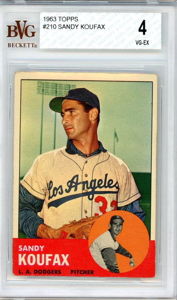 1963 TOPPS SANDY KOUFAX BVG 4