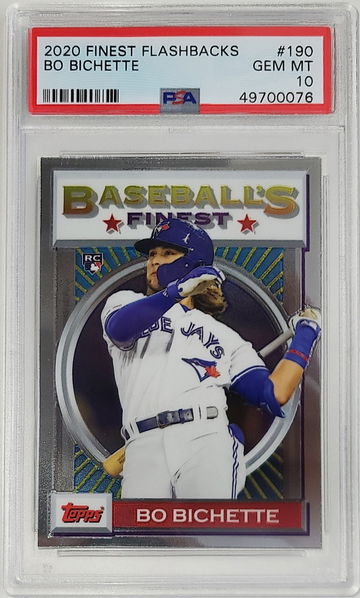 Bo Bichette Topps Finest Flashbacks PSA 10 