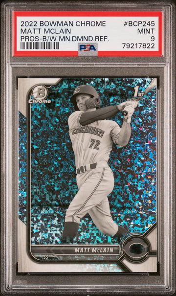 2022 Bowman Chrome #BCP245 Matt McLain Prospects PSA 9